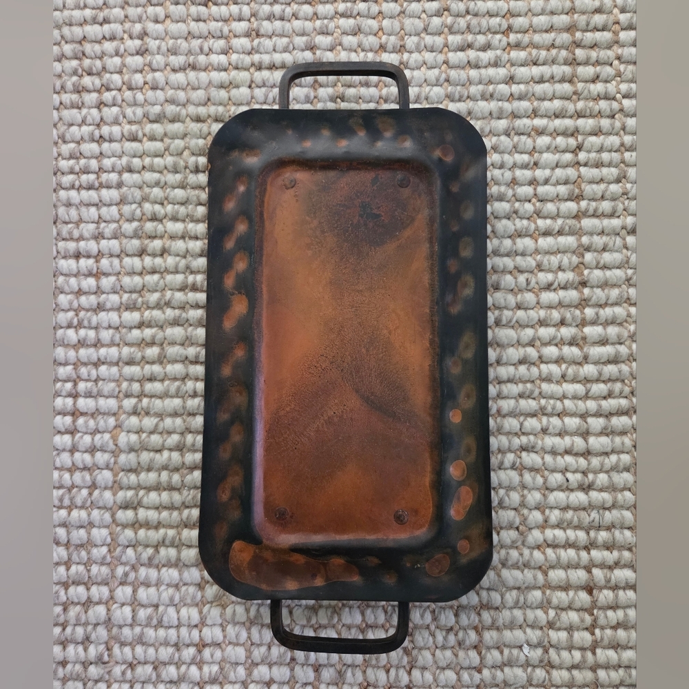 Jan Barboglio Hammered Iron Plater With Feet